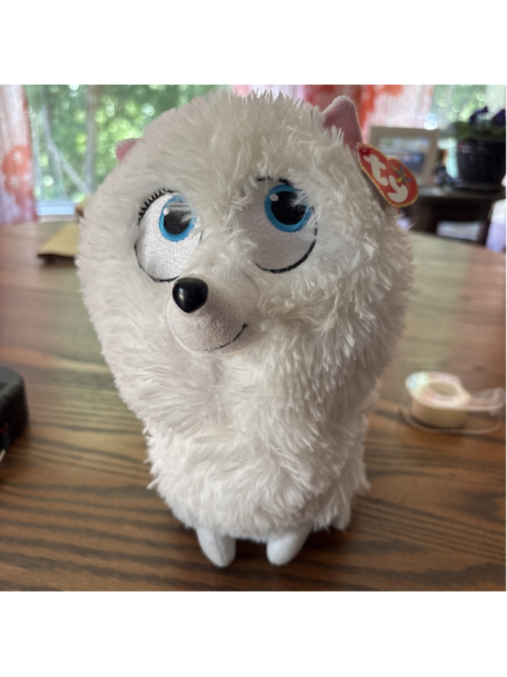 Ty Beanie Baby 9.5" Medium GIDGET Pomeranian Dog (Secret Life of Pets)